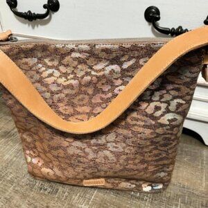 Consuela Leopard Hobo Bag